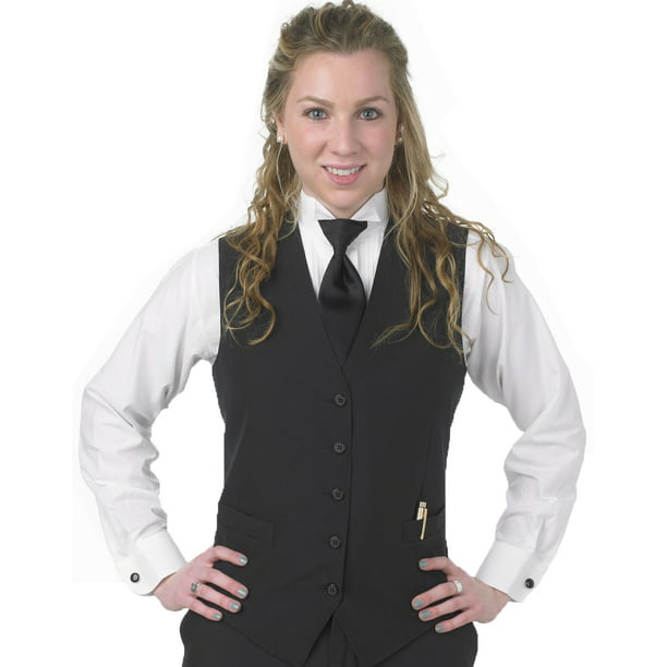 Henry Segal Womens Tailored Uniform Extended Basic Vest Medium